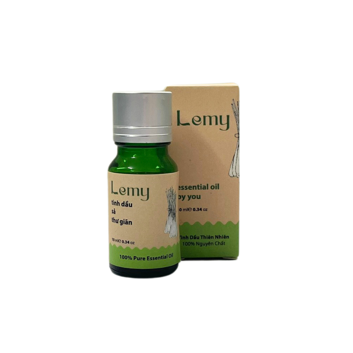 Tinh dầu sả chanh, thiên nhiên, 100% nguyên chất